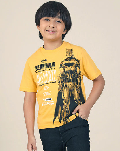 Batman Printed Regular Fit Tshirt For Boys