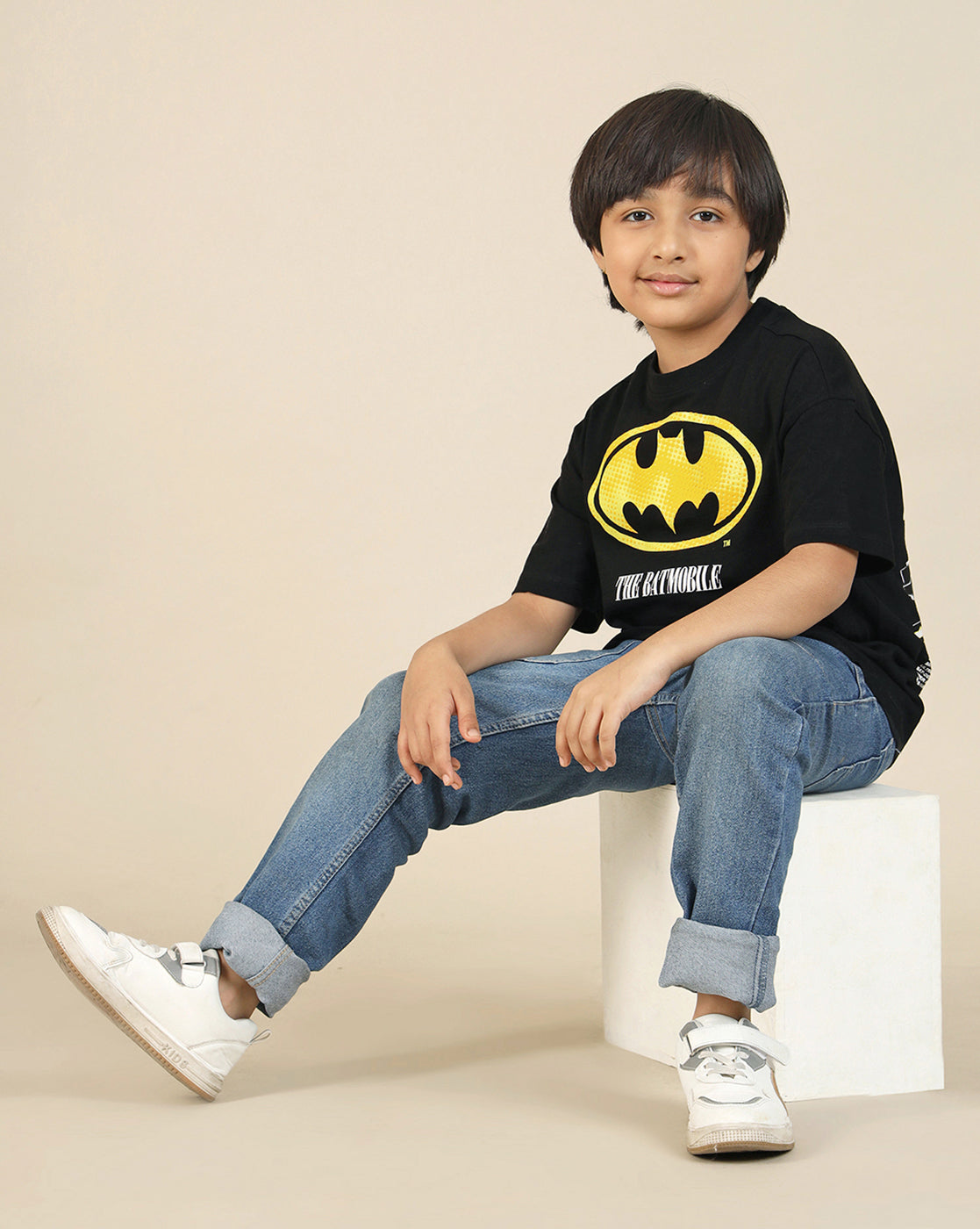 Batman Printed oversized Tshirt For Boys