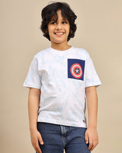 Captain America: Brave New World Printed Regular Fit Tshirt For Boys