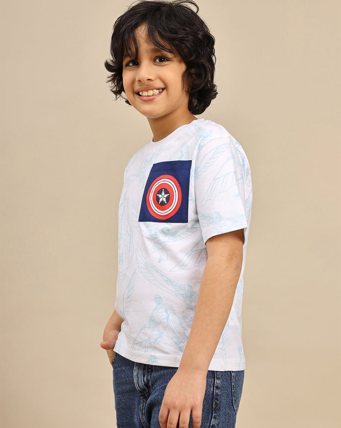 Captain America: Brave New World Printed Regular Fit Tshirt For Boys