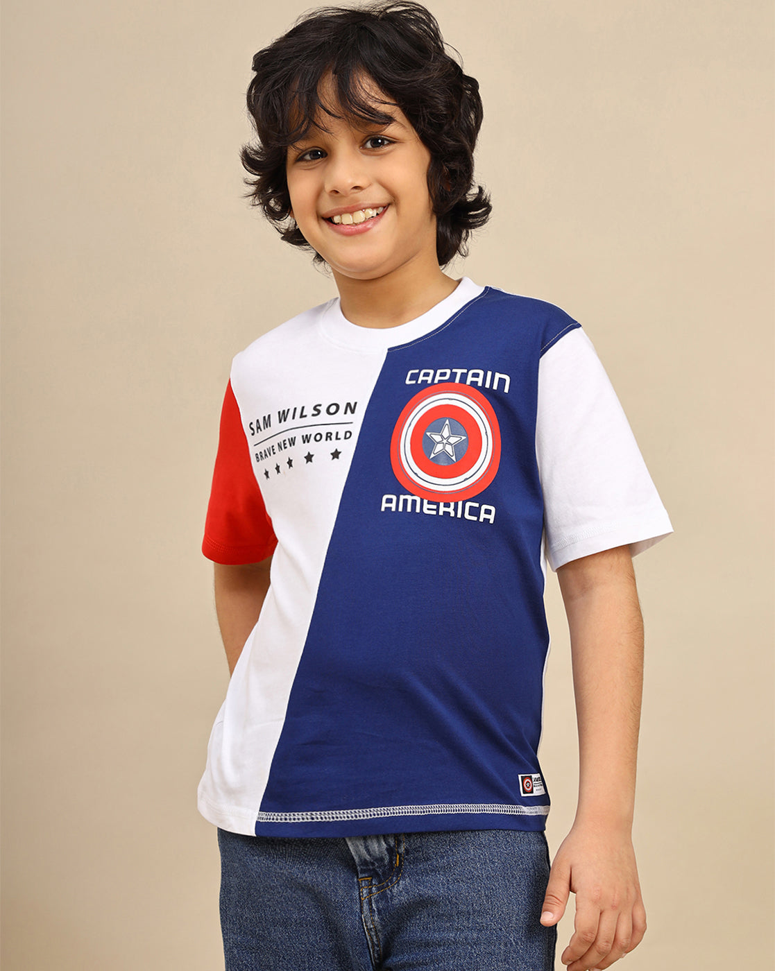 Captain America: Brave New World Printed Regular Fit Tshirt For Boys