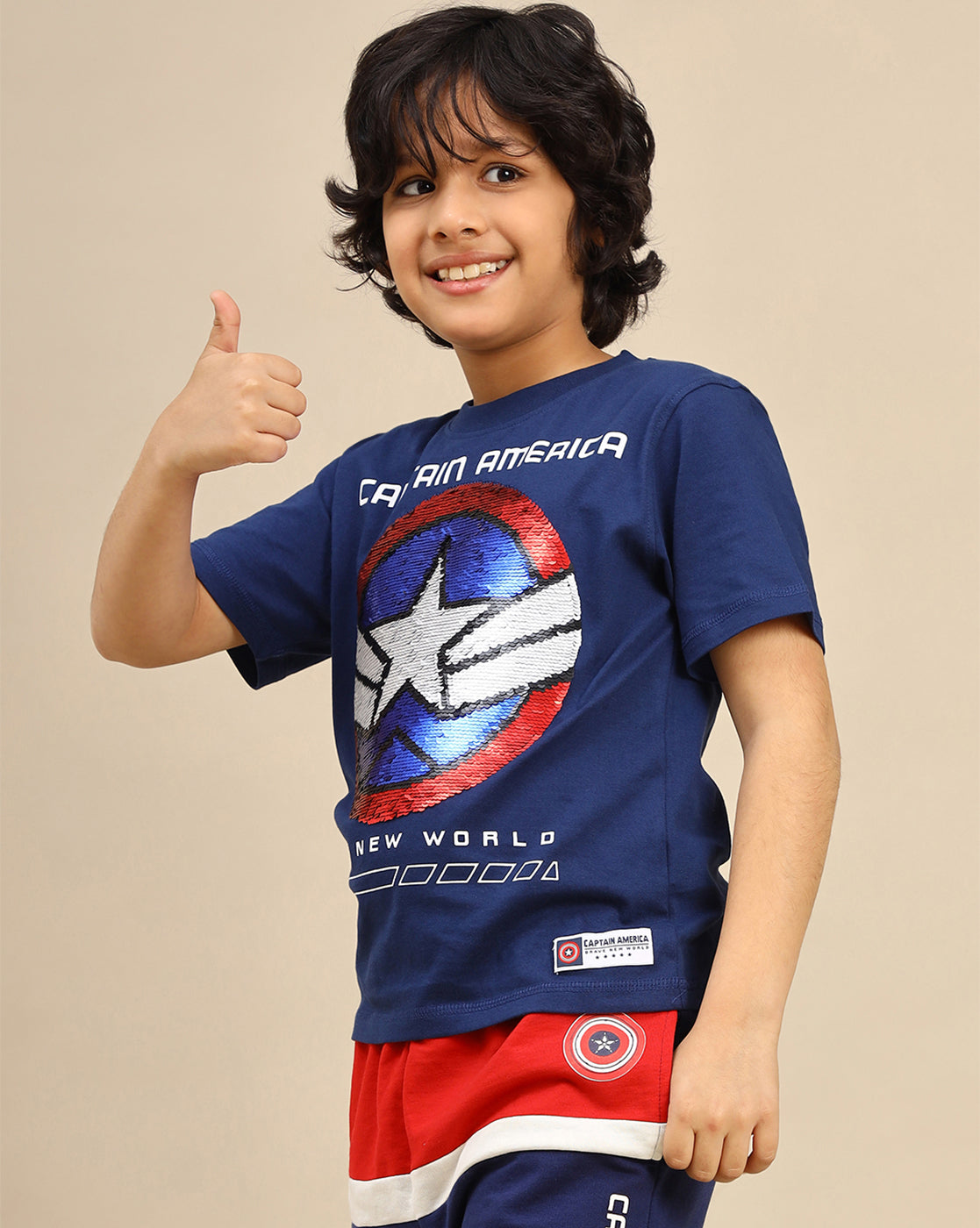 Captain America: Brave New World Printed Regular Fit Tshirt For Boys