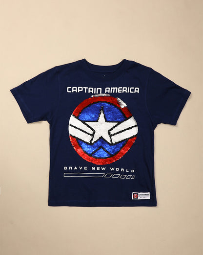 Captain America: Brave New World Printed Regular Fit Tshirt For Boys