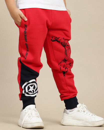 Captain America Printed Regular Fit Jogger For Boys