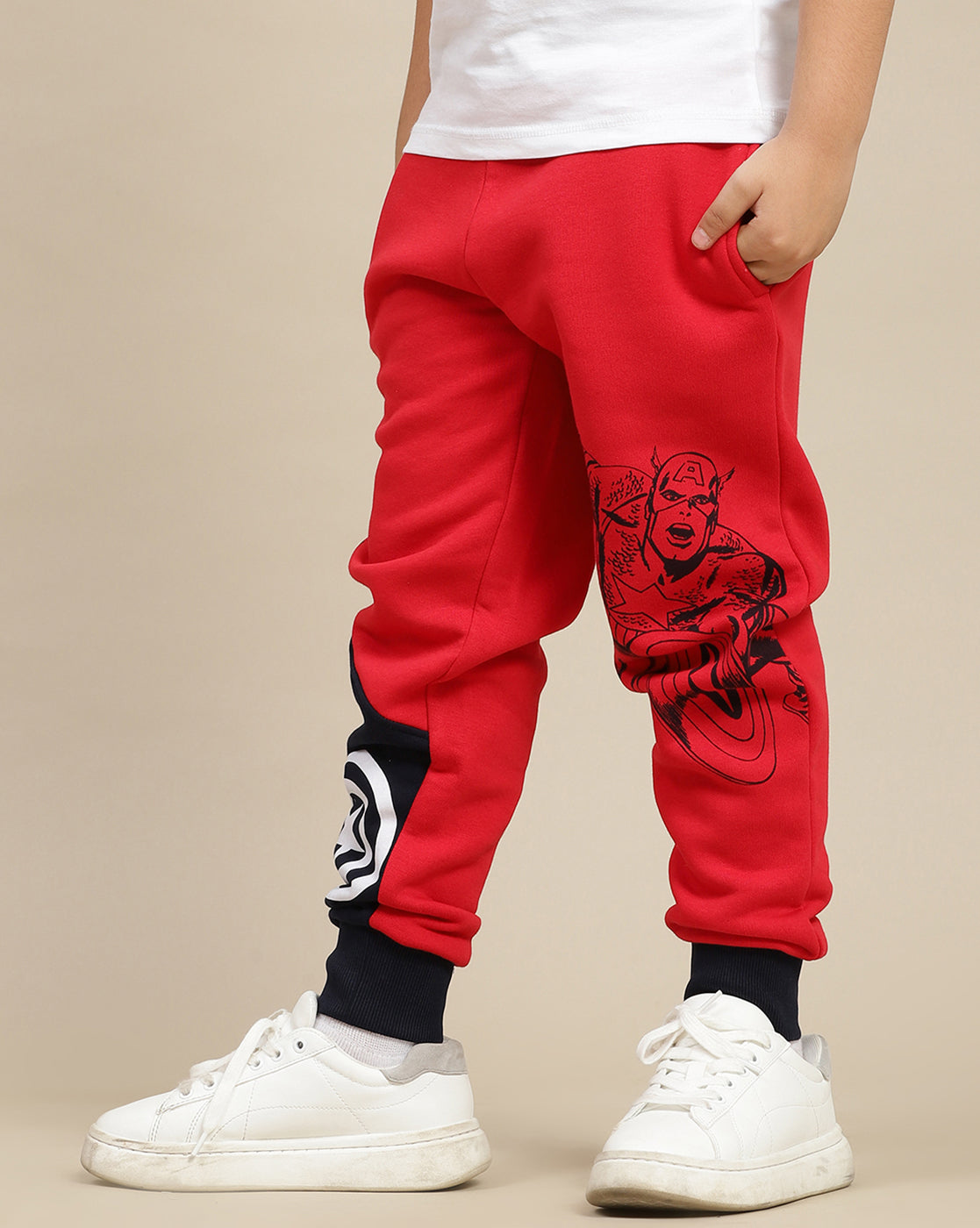 Captain America Printed Regular Fit Jogger For Boys