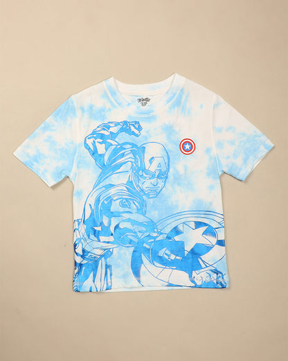 Captain America Printed Regular Fit Tshirt For Boys