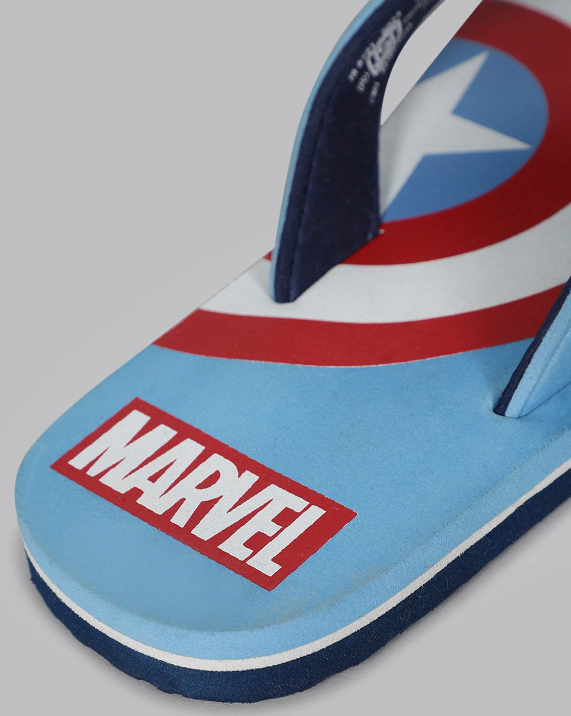 Captain America Sky Blue Flip-Flops For Kids Boys