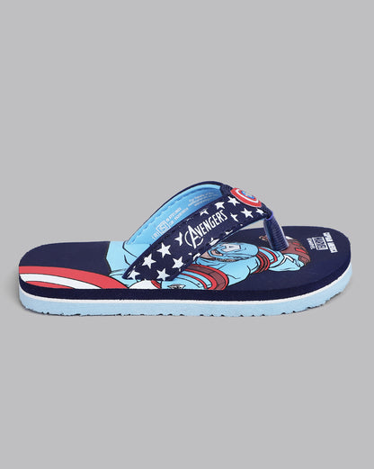 Captain America Printed Flip-Flop For Kids Boys