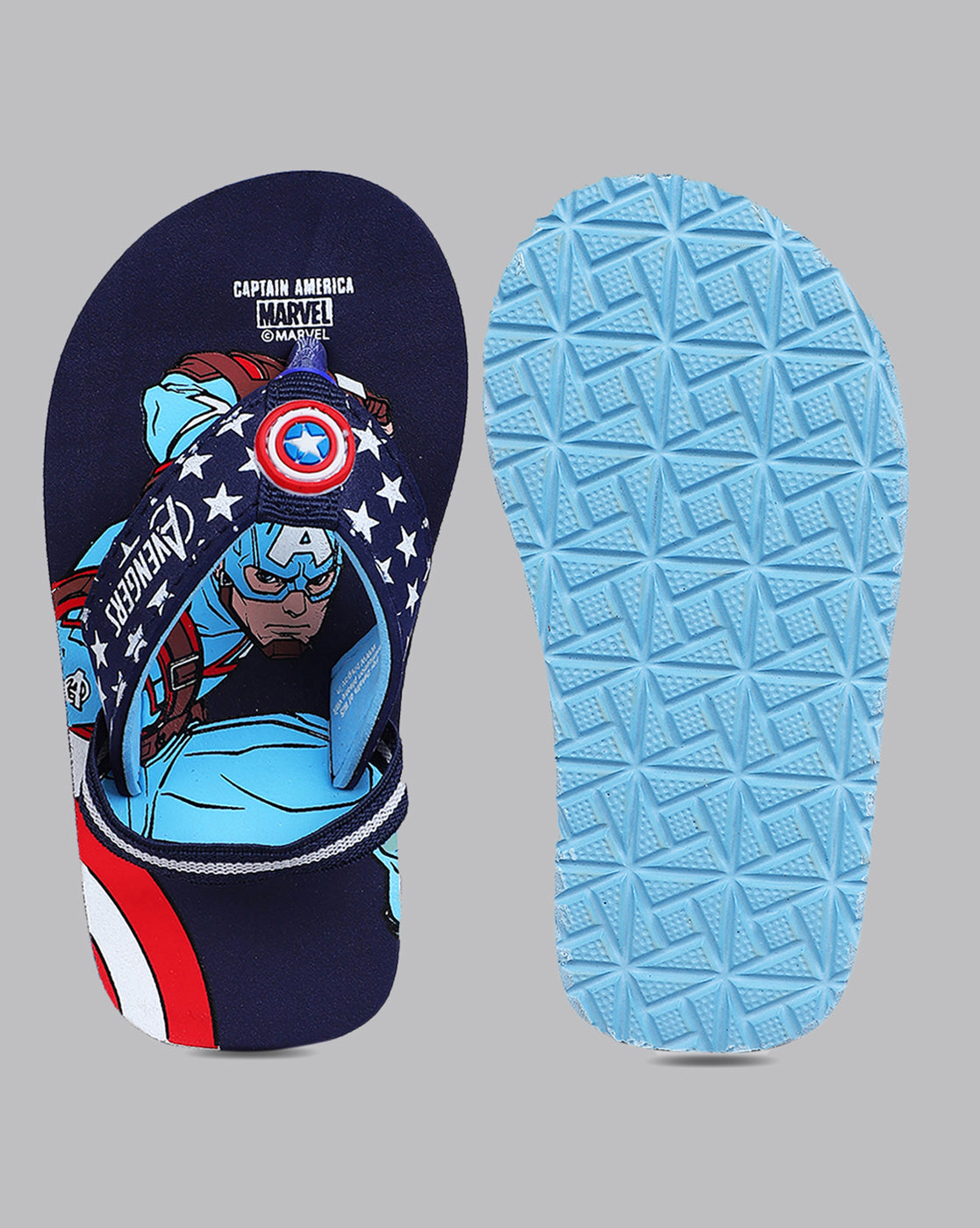 Captain America Printed Flip-Flop For Kids Boys