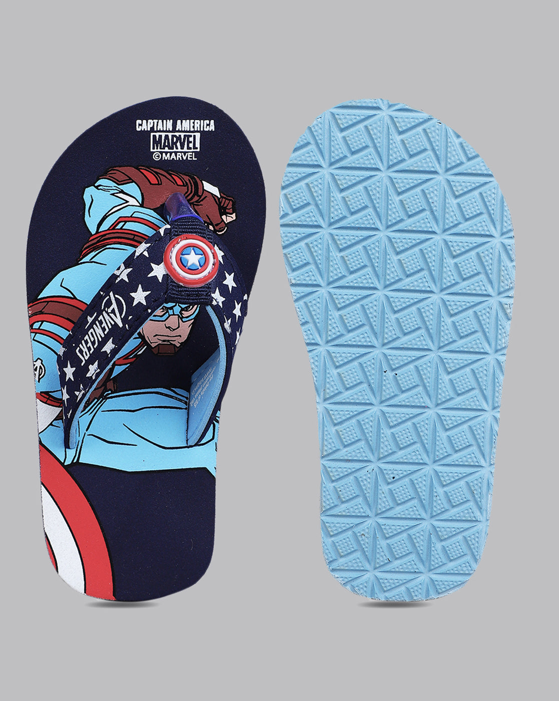 Captain America Printed Flip-Flop For Kids Boys