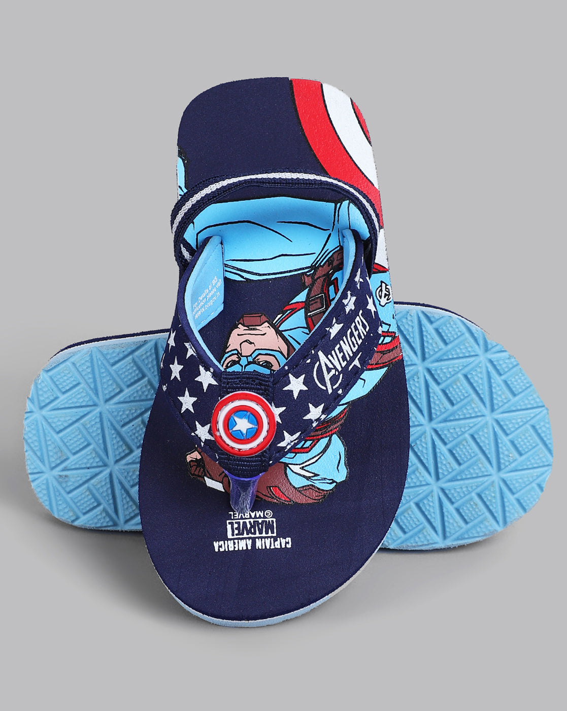 Captain America Printed Flip-Flop For Kids Boys