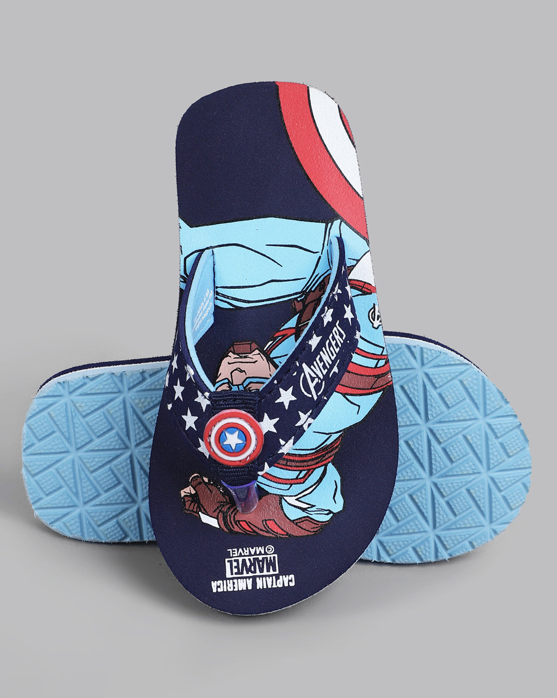 Captain America Printed Flip-Flop For Kids Boys