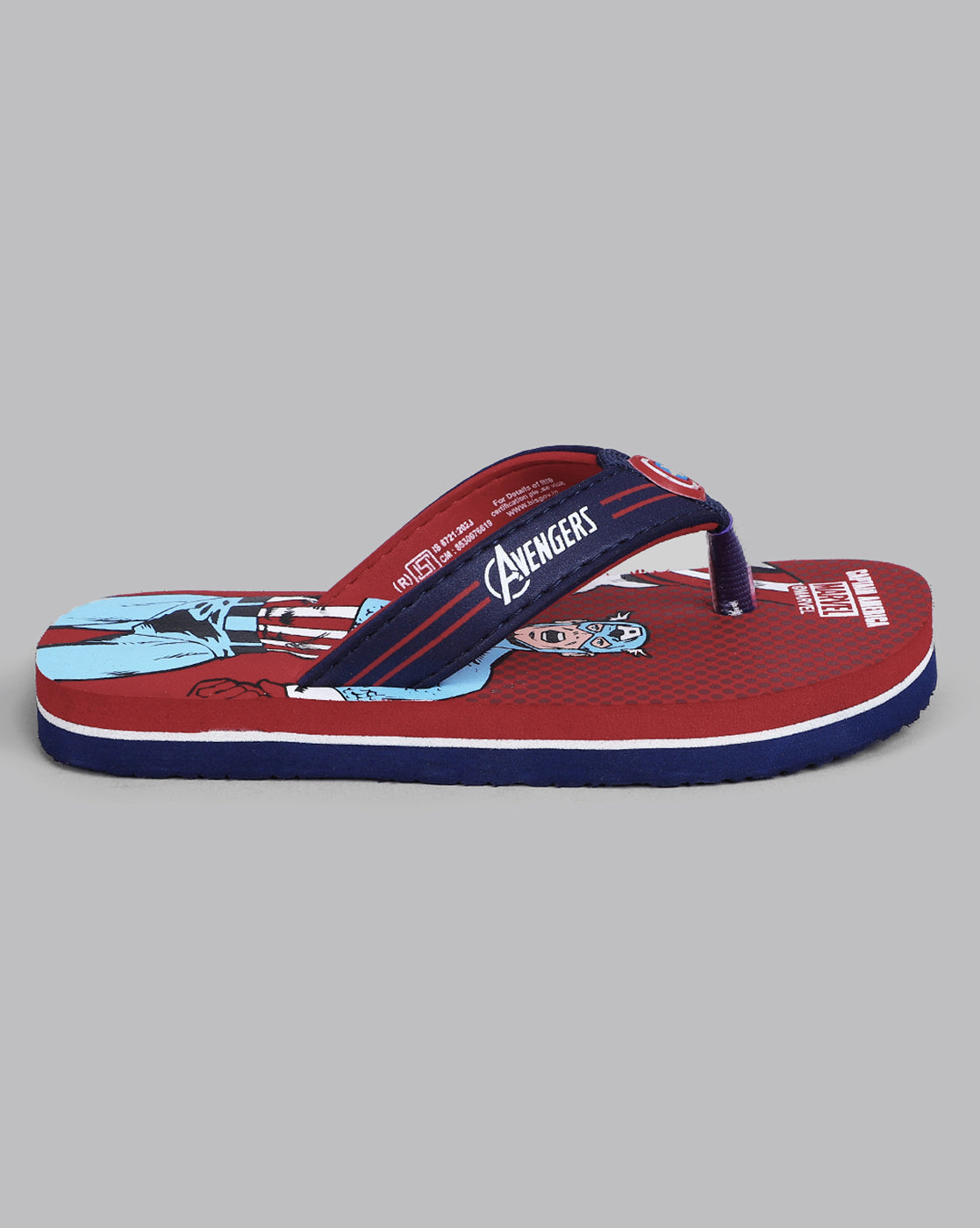 Captain America Printed Flip-Flop For Kids Boys