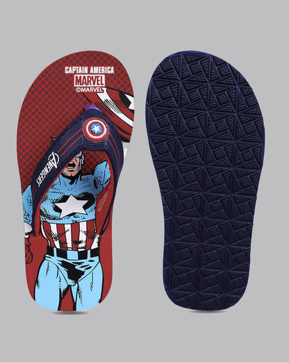 Captain America Printed Flip-Flop For Kids Boys