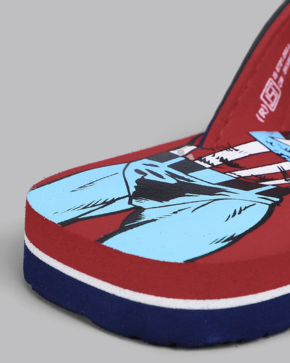 Captain America Printed Flip-Flop For Kids Boys