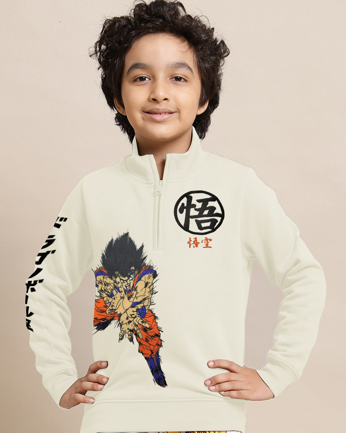 Dragon Ball Z Printed Regular Fit Sweatshirt For Boys