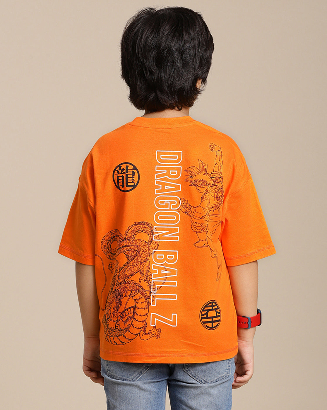 Dragon Ball Z Printed Oversize Tshirt For Boys