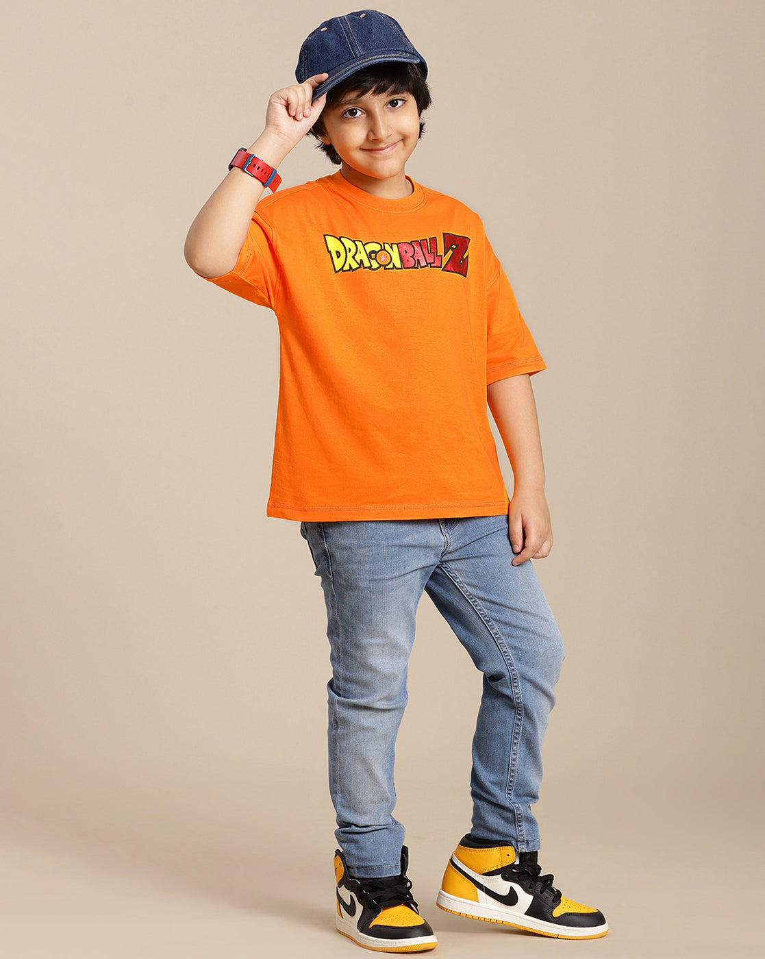 Dragon Ball Z Printed Oversize Tshirt For Boys