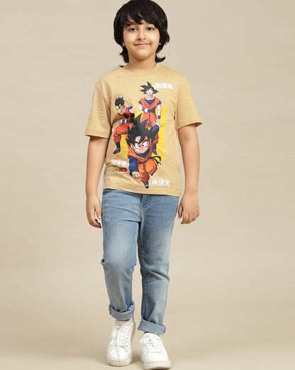 Dragon Ball Z Printed Regular Fit Tshirt For Boys