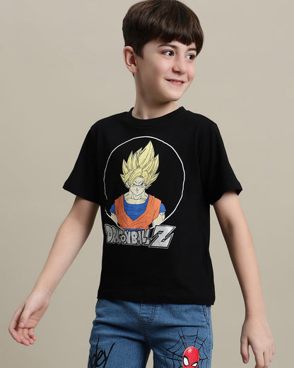 Dragon Ball Z Regular Fit Tshirt For Boys