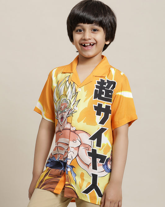 Dragon Ball Z Regular Fit Shirt For Boys