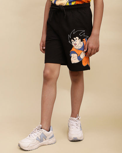 Dragon Ball Z Printed Regular Fit Shorts For Boys