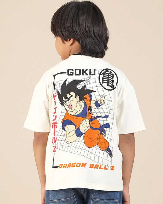 Dragon Ball Z Printed Oversized Tshirt For Boys