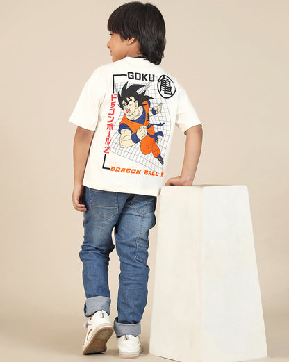 Dragon Ball Z Printed Oversized Tshirt For Boys