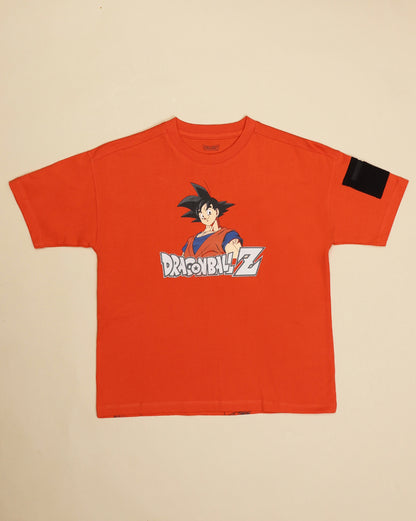 Dragon Ball Z Printed Oversize Tshirt For Boys