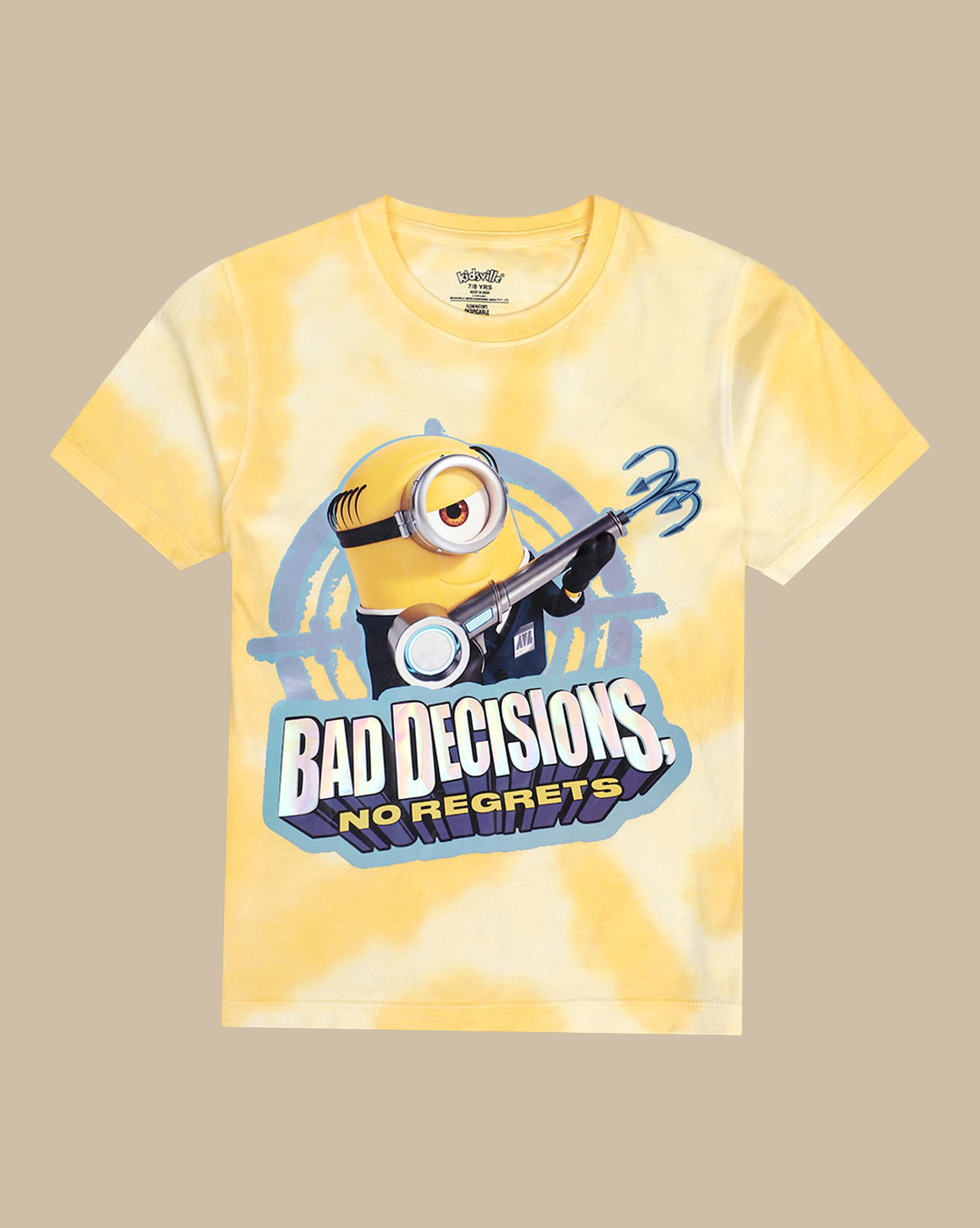 Minions Printed Regular Fit Tshirt For Boys