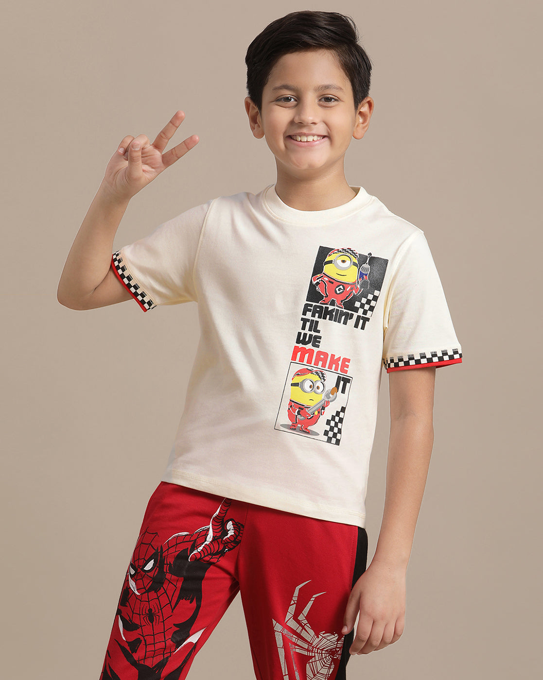 Minions Regular Fit Tshirt For Boys