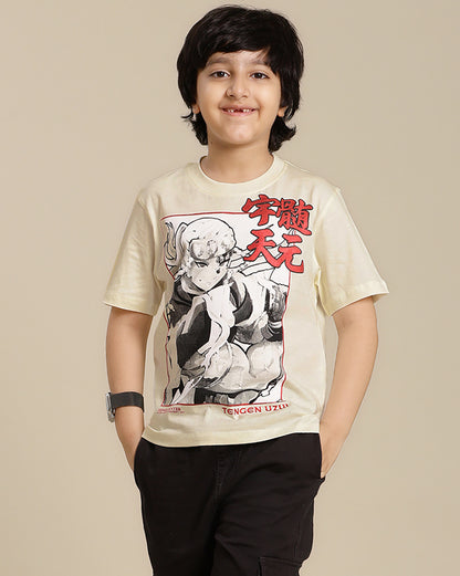 Demon Slayer Printed Regular Fit Tshirt For Boys