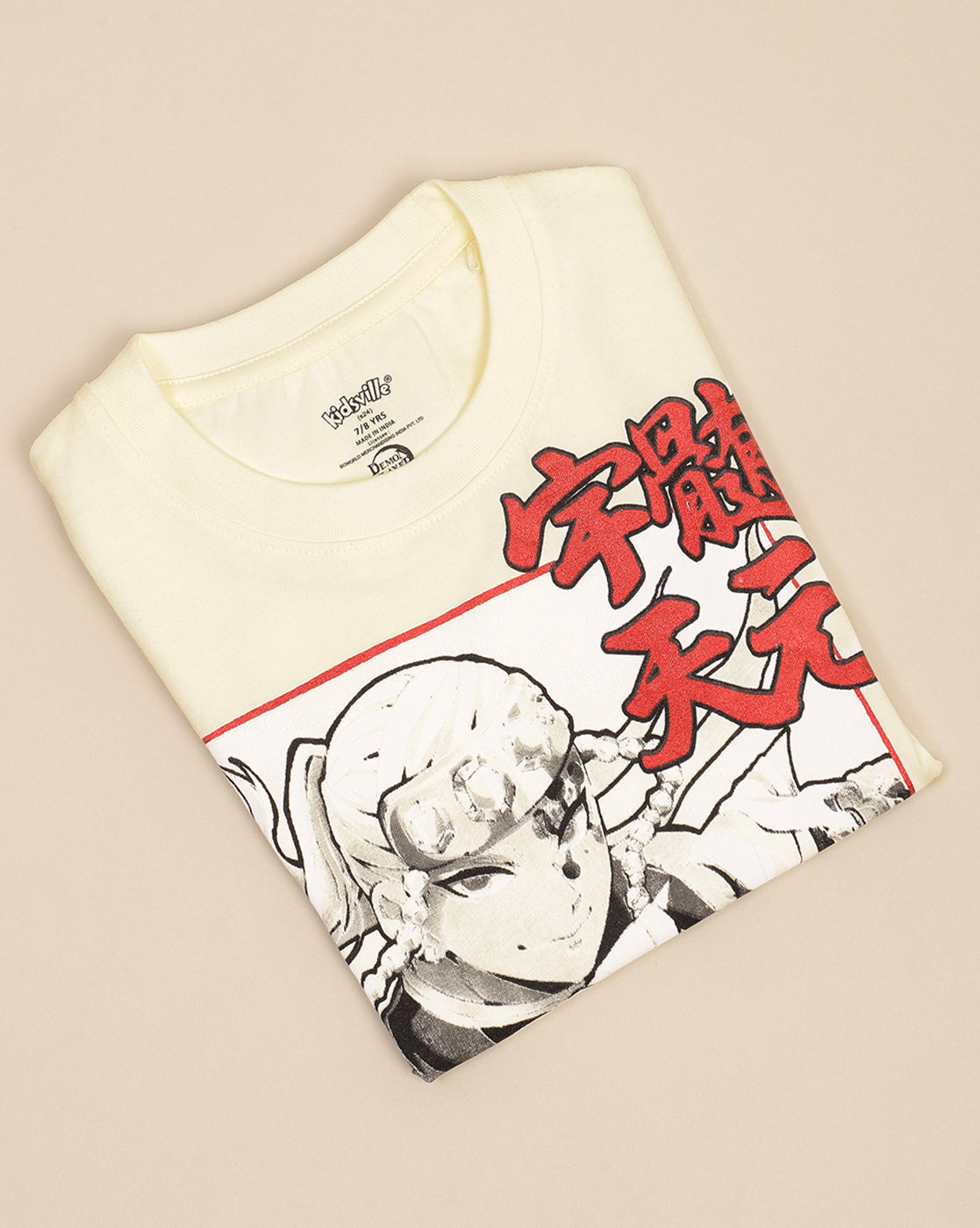 Demon Slayer Printed Regular Fit Tshirt For Boys