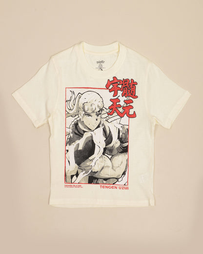 Demon Slayer Printed Regular Fit Tshirt For Boys