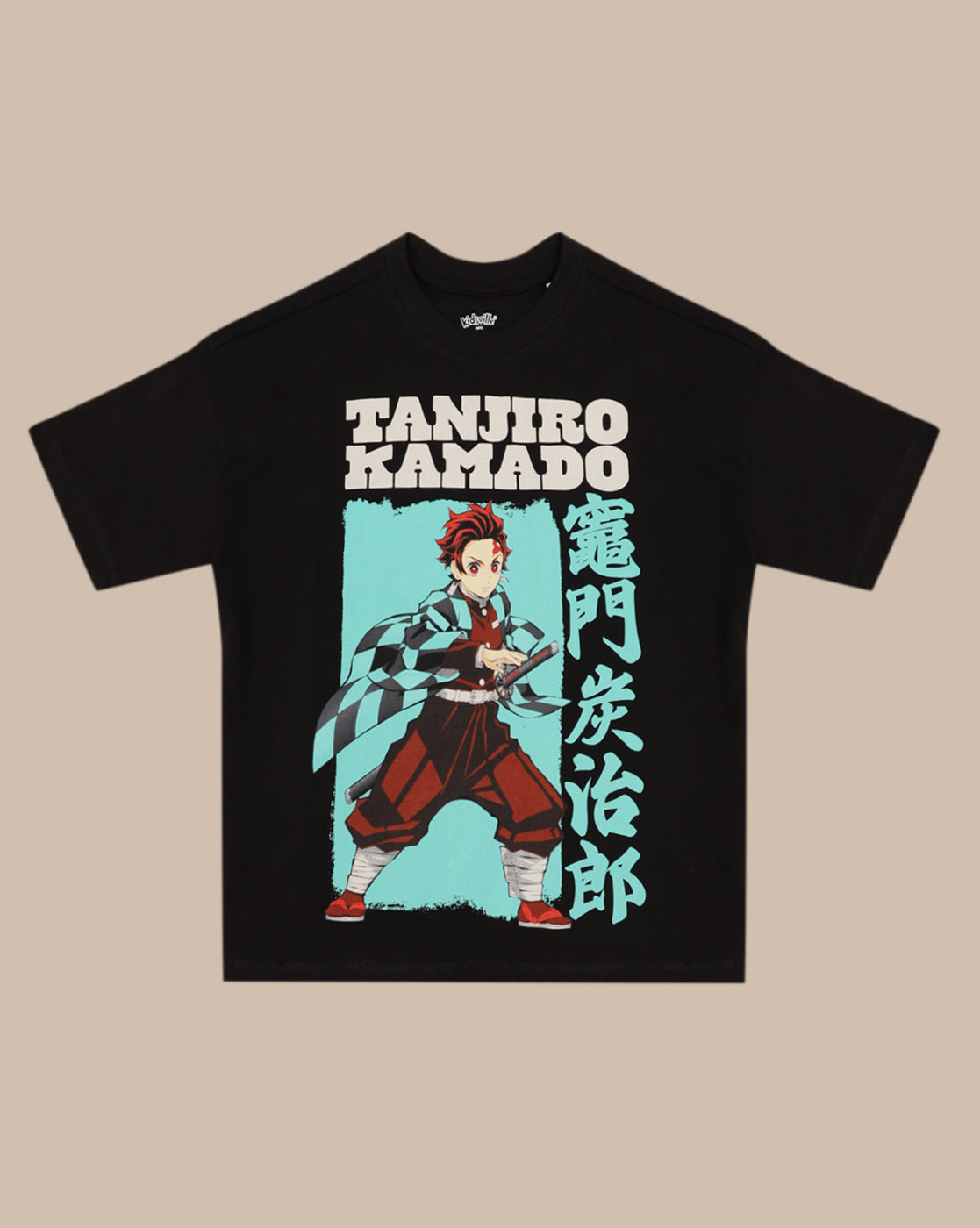 Demon Slayer Printed Oversize Fit Tshirt For Boys