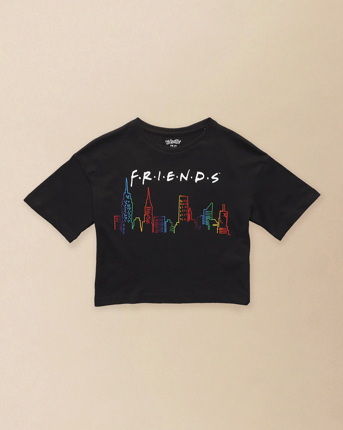 Friends Printed Boxy Fit Tshirt For Girls