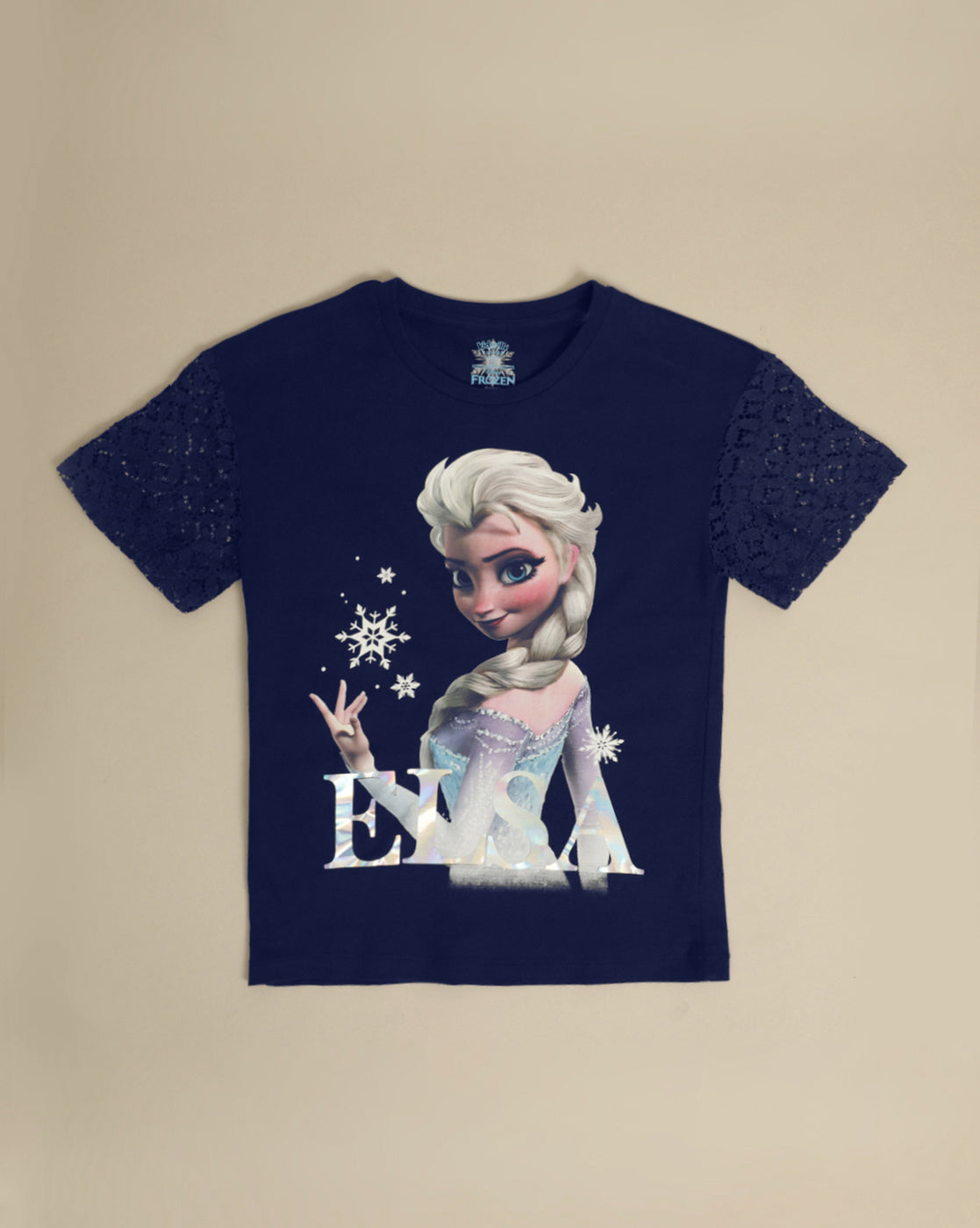 Frozen Printed Regular Fit Tshirt For Girls