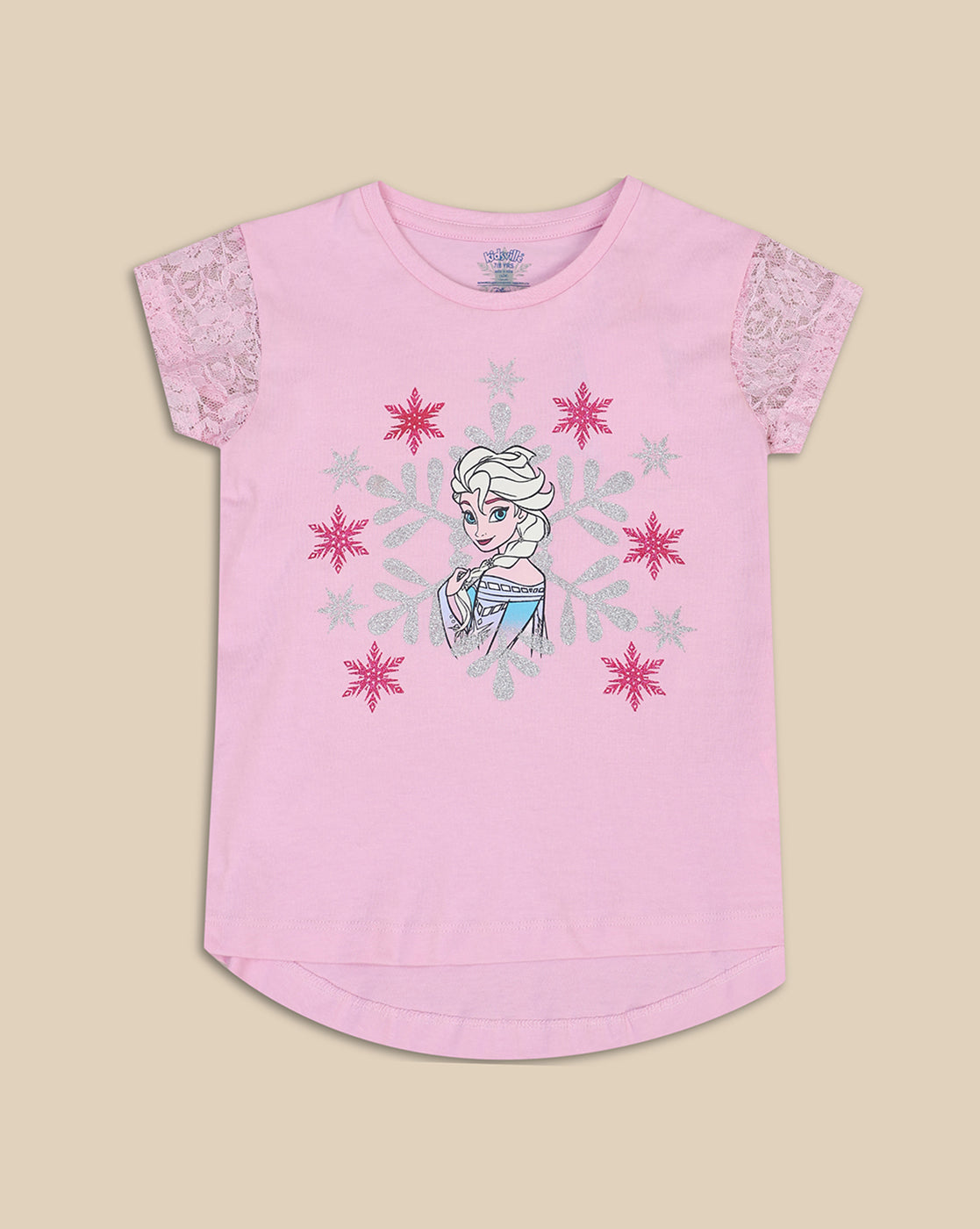 Frozen Printed Regular Fit Tshirt For Girls