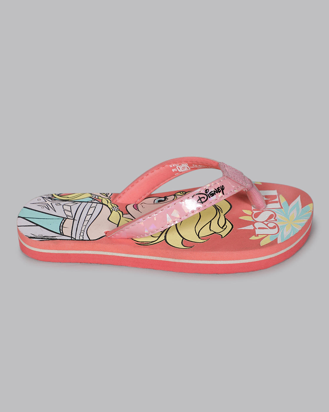 Frozen Peach Flip-Flops For Kids Girls