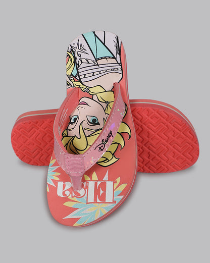 Frozen Peach Flip-Flops For Kids Girls