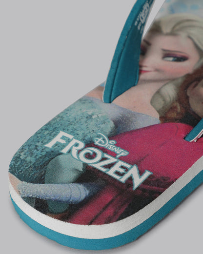 Frozen Sky Blue Flip-Flops For Kids Girls