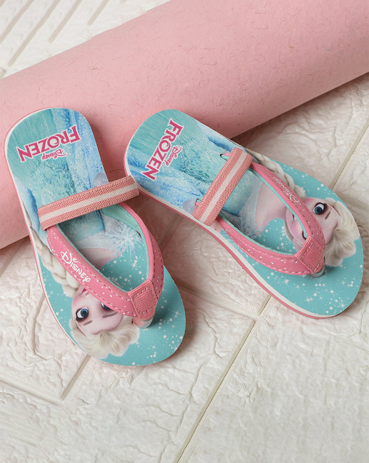 Frozen Printed Flip-Flop For Kids Girls