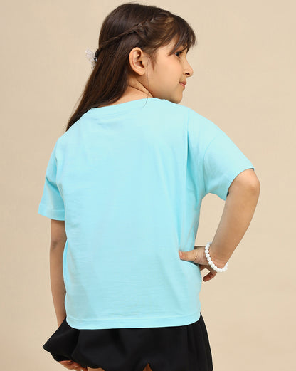 Frozen Printed Regular Fit Tshirt For Girls