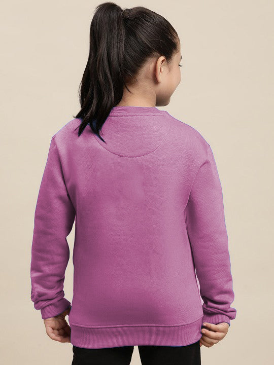 Unicorn Printed Regular Fit Sweatshirt For Kids Girls