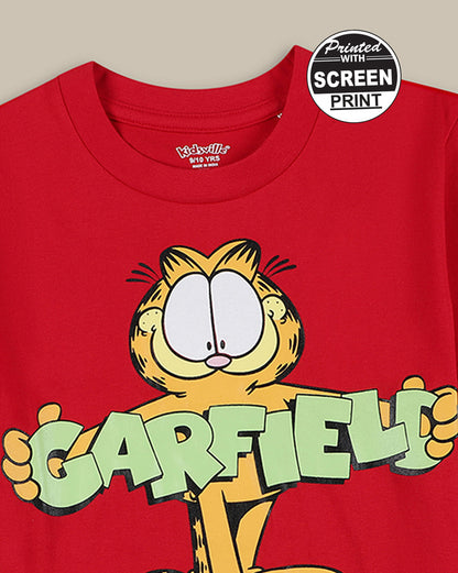 Garfield Regular Fit Tshirt For Boys