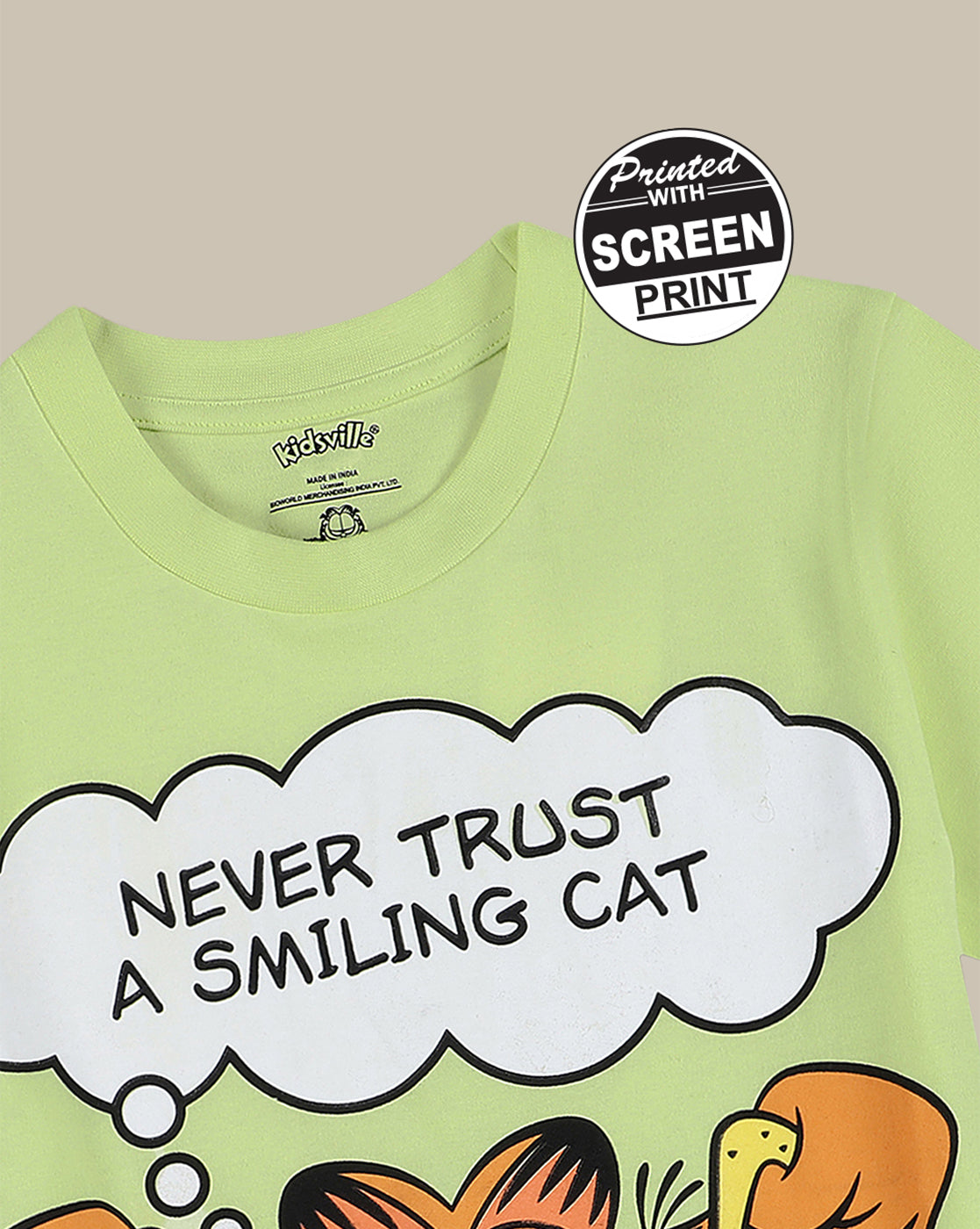 Garfield Regular Fit Tshirt For Boys