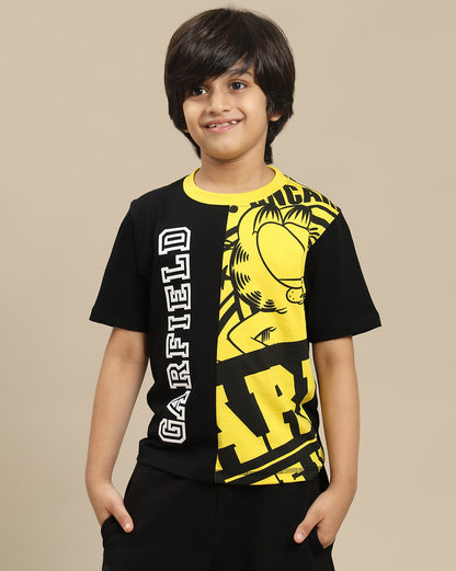 Garfield Printed Regular Fit Tshirt For Boys