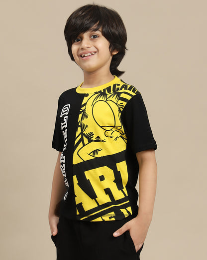 Garfield Printed Regular Fit Tshirt For Boys