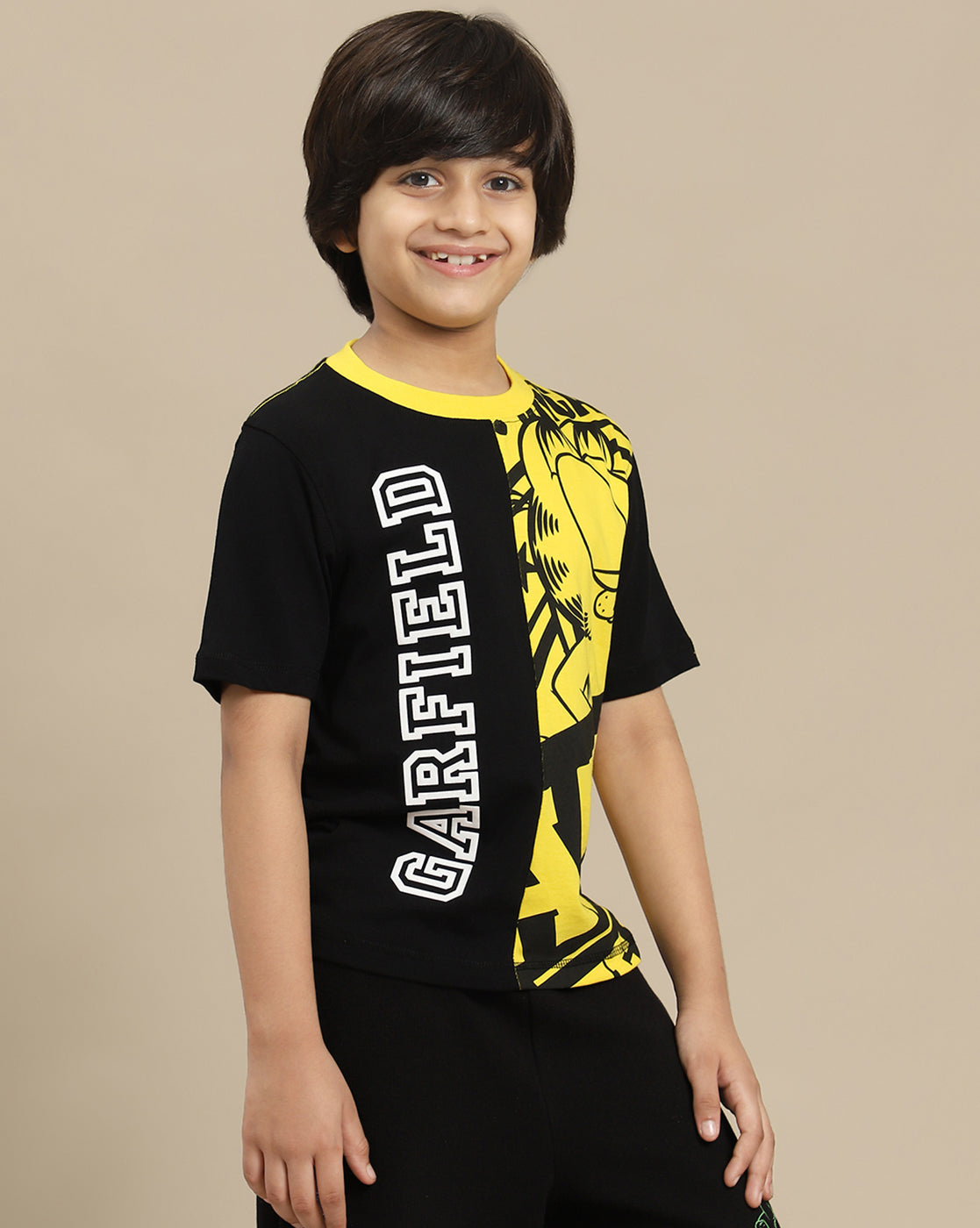 Garfield Printed Regular Fit Tshirt For Boys