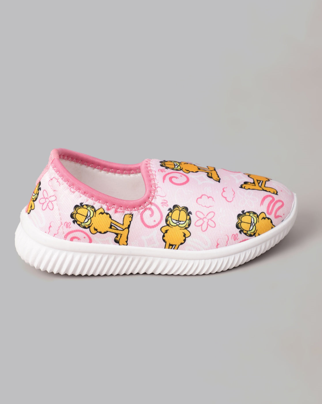 Garfield Printed Lycra Shoes For Kids Girls